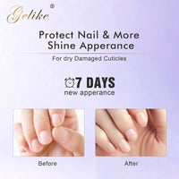 Gelike ec Organic Cuticle Nail Oil 15ml Vitamin B& E Essential Oil Moisturize with Convinient Dropper Design, Nail Cuticles Oils Treatment Damaged Dry for Nail Care Repair Growth (Lavender)