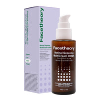 facetheory Retinal Supreme MultiCream 0.05% (Unscented) - Brightening, Firming & Plumping Overnight Anti Aging Serum & Moisturiser in One - Hybrid Night Cream & Serum (50ml)