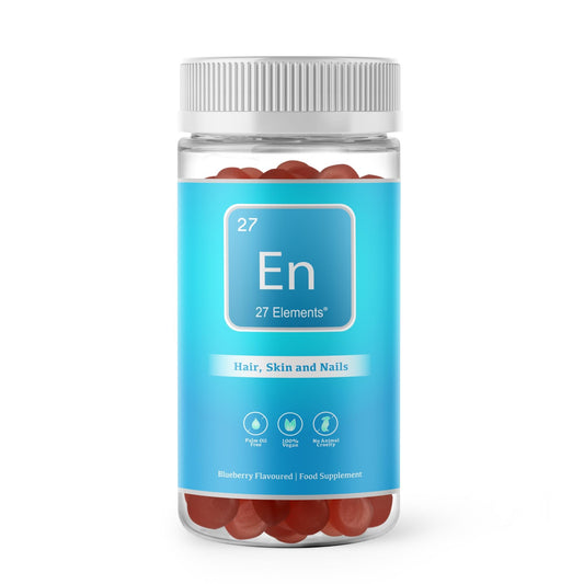 27 Elements Biotin Hair Growth + Multivitamin Gummies | Two Months Supply - 60 Vegan Gummies | Biotin = 300% NRV | Chewable Beauty Vitamins for Adults & Children | Gluten & Palm Oil Free | Made in the UK