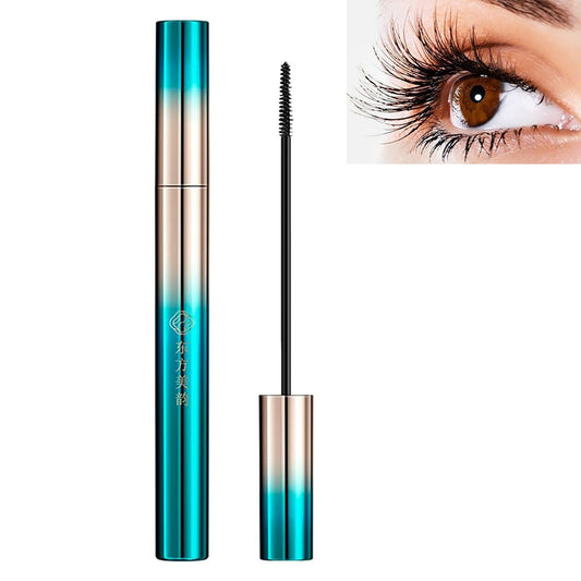 OlymGrow Waterproof Ultra-Fine Mascara for Short, Fine Lashes – Lengthening & Thickening Formula with Skinny Precision Brush, Smudge-Proof Black Volumizer for Tiny Eyelashes, Clump-Free Definition, 1 Pack