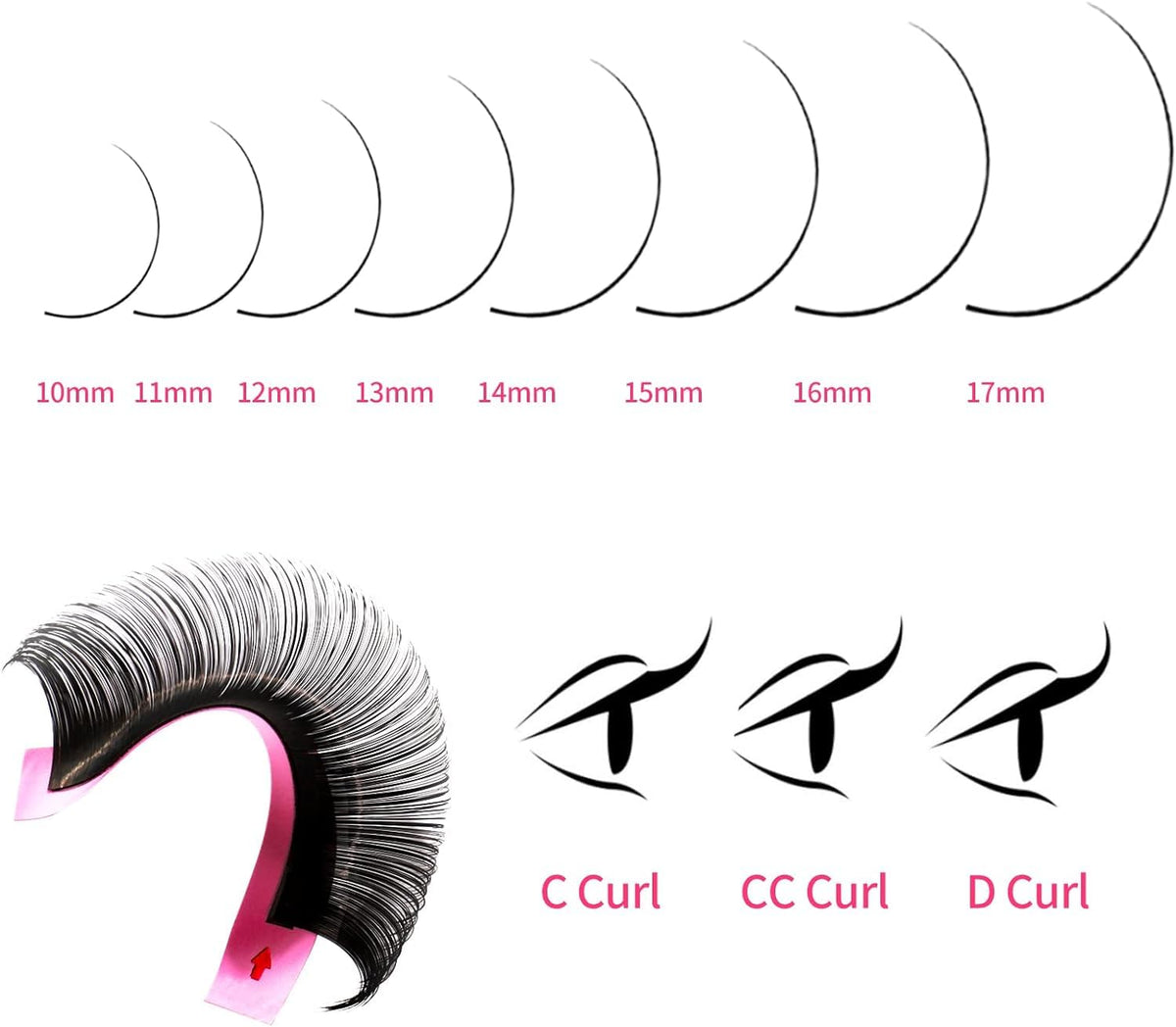 VEYES INC Cashmere Individual Lash Extensions 0.03-0.20 B/C/CC/D/J/M Curl 8-20mm Mixed & Single Length Trays, Matte Black, Professional Supplies for Lash Techs(0.05 B 8-16mm)
