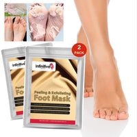 Infinitive Beauty 2 Pairs Foot Peeling Foot Mask - Exfoliating Socks and Moisturising Set for Peeling Off Calluses & Dead Skin