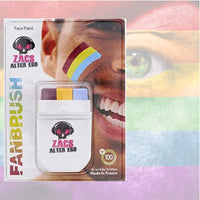LGBT FACE PAINT Lizzy® Deluxe Rainbow Flag Crayon Brush Face Paint (Pansexual)