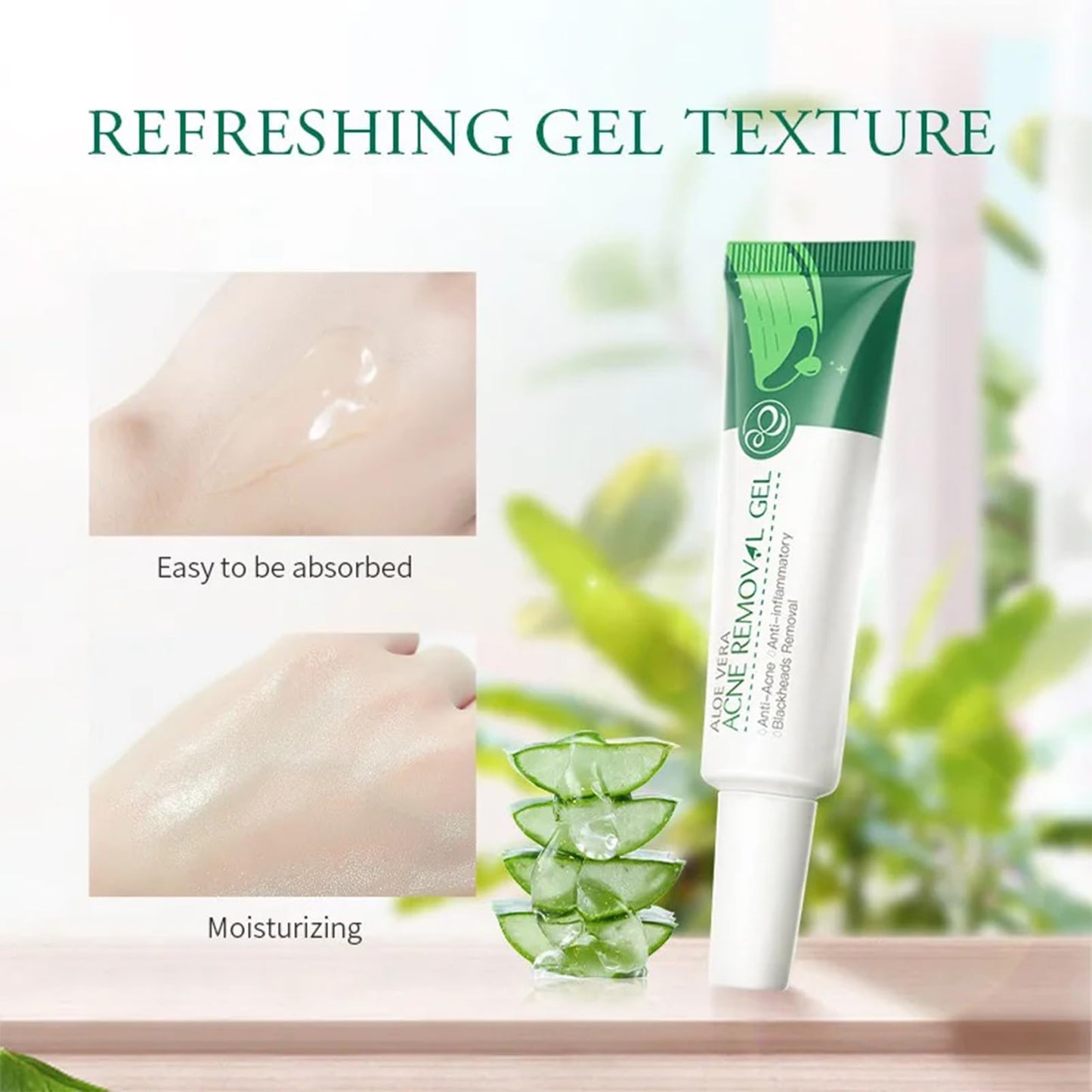 Acne Spot Treatment Cream, Aloe Vera Acne Removal Gel, Spot Cream Targets Acne, Pimples, Blemishes and Blackhead Removal, Acne Cream Anti-Acne, Oil-control, Remove pimples, Shrink Pores