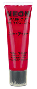 Stargazer Neon UV-Reactive Wash Out Hair Colour, Super Vibrant Colour, Red