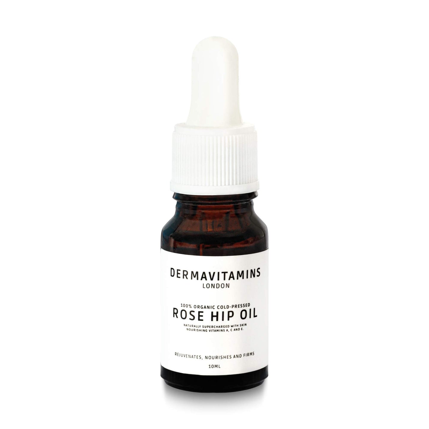 DermaVitamins 100% Organic Cold-Pressed Rose Hip Oil (10ml)