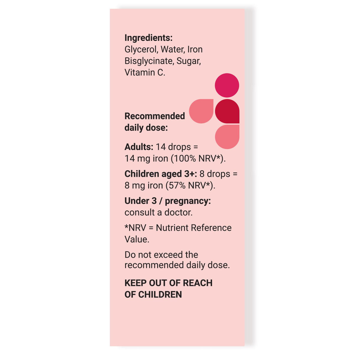 Ferrosix Iron Drops - Gentle, High Strength Liquid Supplement - Iron Deficiency & Anaemia Support - Integrated Dropper Cap - Ferrous Bisglycinate + Vitamin C - Vegan - 30 ml