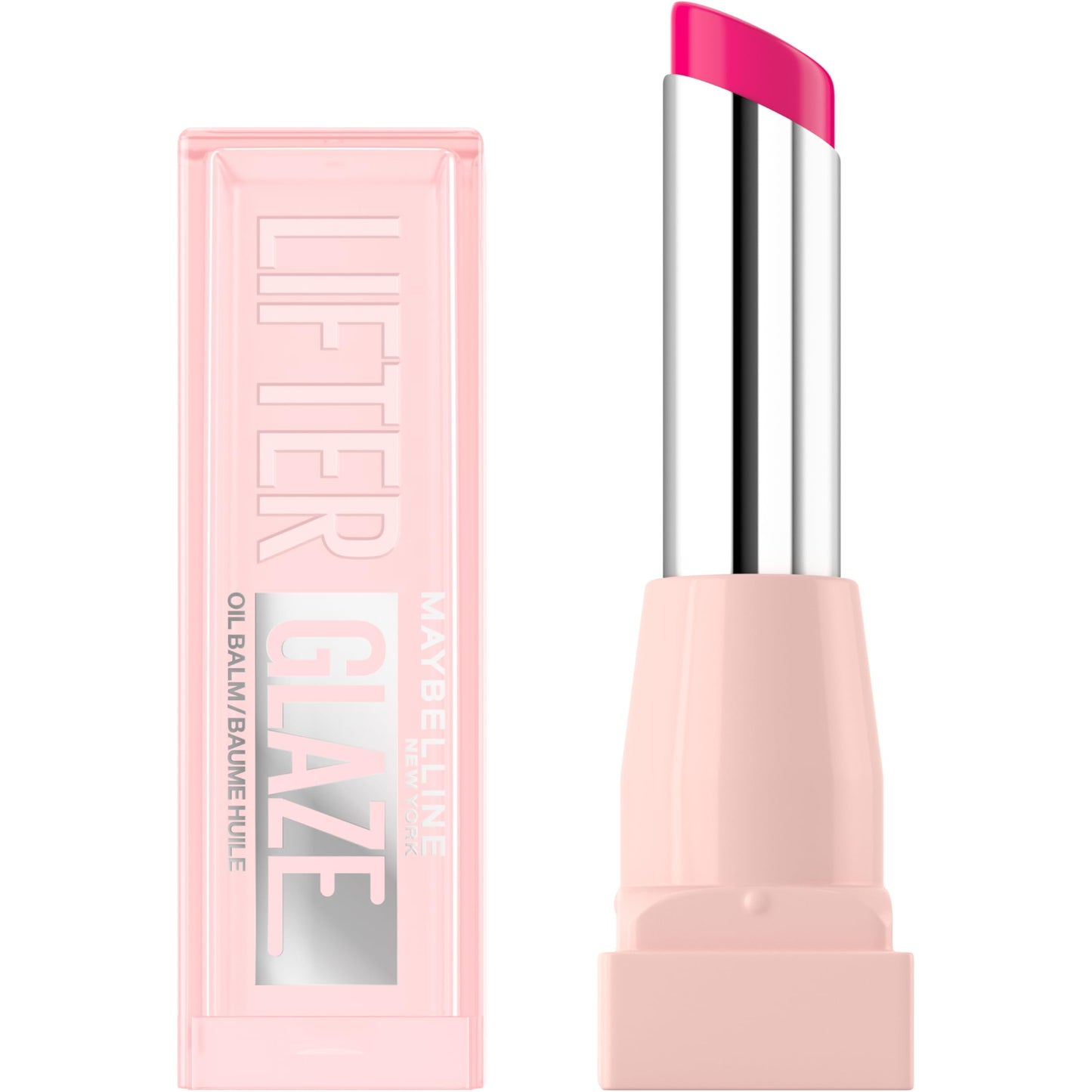 Maybelline New York Lifter Glaze Lip Oil Balm, Up to 24HR Hydration, Plumping for Fuller Lips, Hyaluronic Acid & Acerola Cherry Extract for Ultra-Comfortable Shine, Shade: Rose Bite