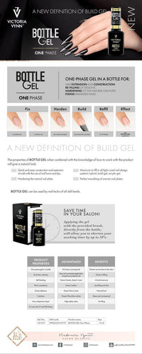 VICTORIA VYNN UV LED NAIL EXTENSION NEW BOTTLE GEL ONE PHASE NAKED NUDE 15ML
