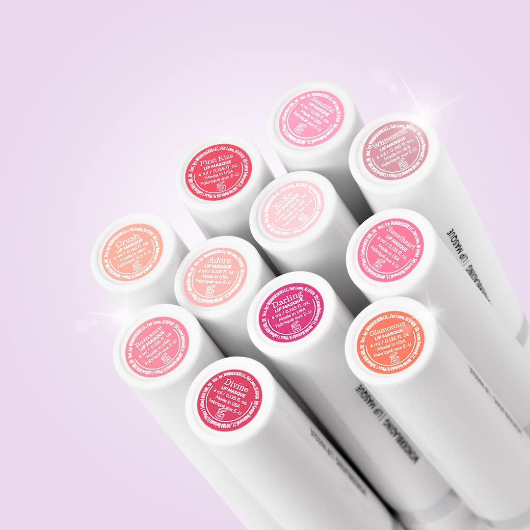 Wonderskin Wonder Blading One Step Lip Stain Masque, Long Lasting Stain & Go Lip Tint Color, Transfer Proof, Matte Finish, Waterproof Formula (Lovely Masque)