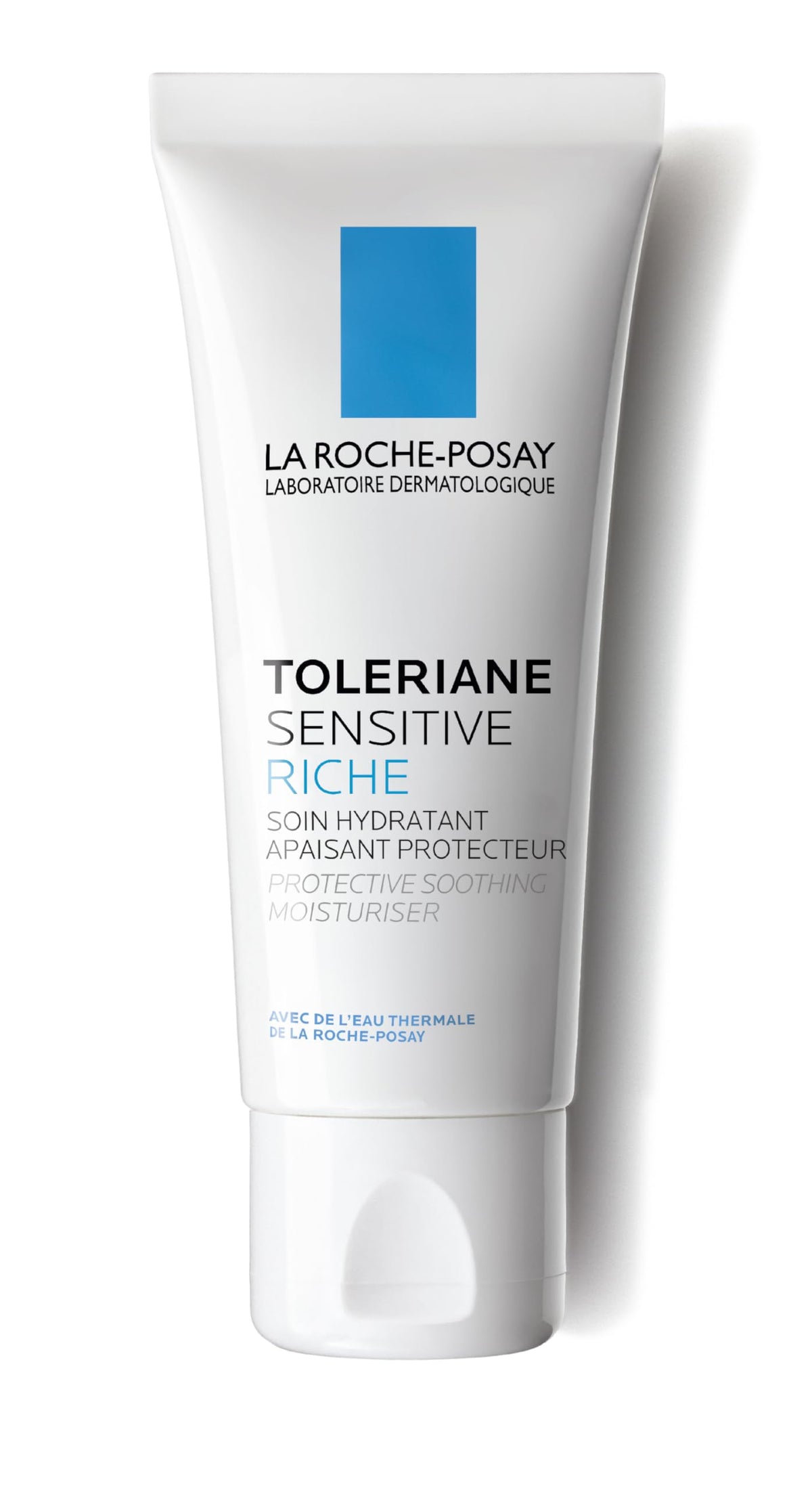 La Roche-Posay Toleriane Sensitive Cream, Face Moisturiser For Sensitive Skin, Prebiotic Hydrating Care, Thermal Spring Water, Repairs Cutaneous Barrier, Allergy UK Approved, 40ml