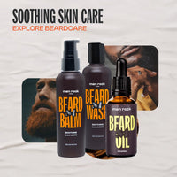 Men Rock Beard Kit with Beard Shampoo, Beard Balm & Beard Oil – Beard Grooming Kit for Men – Luxury Beard Growth Kit & Beard Care Kit for Men – Oak Moss Beard Moisturiser & Beard Softener Gift Set