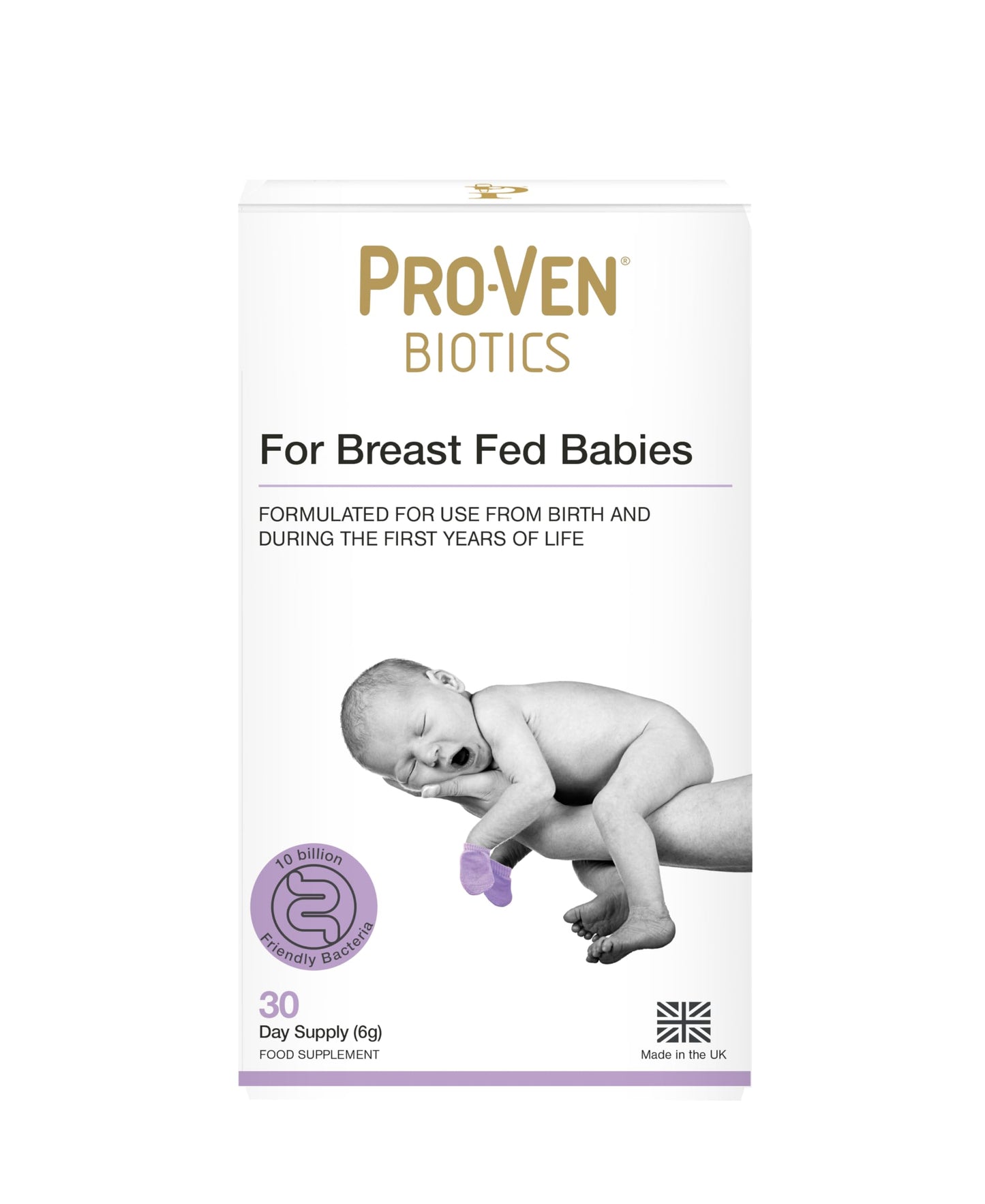 Pro-Ven Proven Probiotics Lactobacillus & Bifidus for Breast Fed Babies - Full of Lab4 Friendly Bacteria