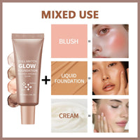 SHEBEEDO Natural Glow Illuminator Glotion,True Match Natural Glow Enhancer,Bronzing Drops Makeup Highlighter For Radiant,Hydrating Moisturizing Highlighter Lightweight Base For Face & Body,Medium