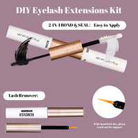 ocean pearl Ocean Pearl Cluster Lashes Kit 320PCS Individual Eyelashes 40D+50D+100D Eyelash Extension Kit 11-20mm False Eyelashes DIY Lash Extension Natural Lash Clusters with Super Bond&Seal&Remover&Tweezer-100D