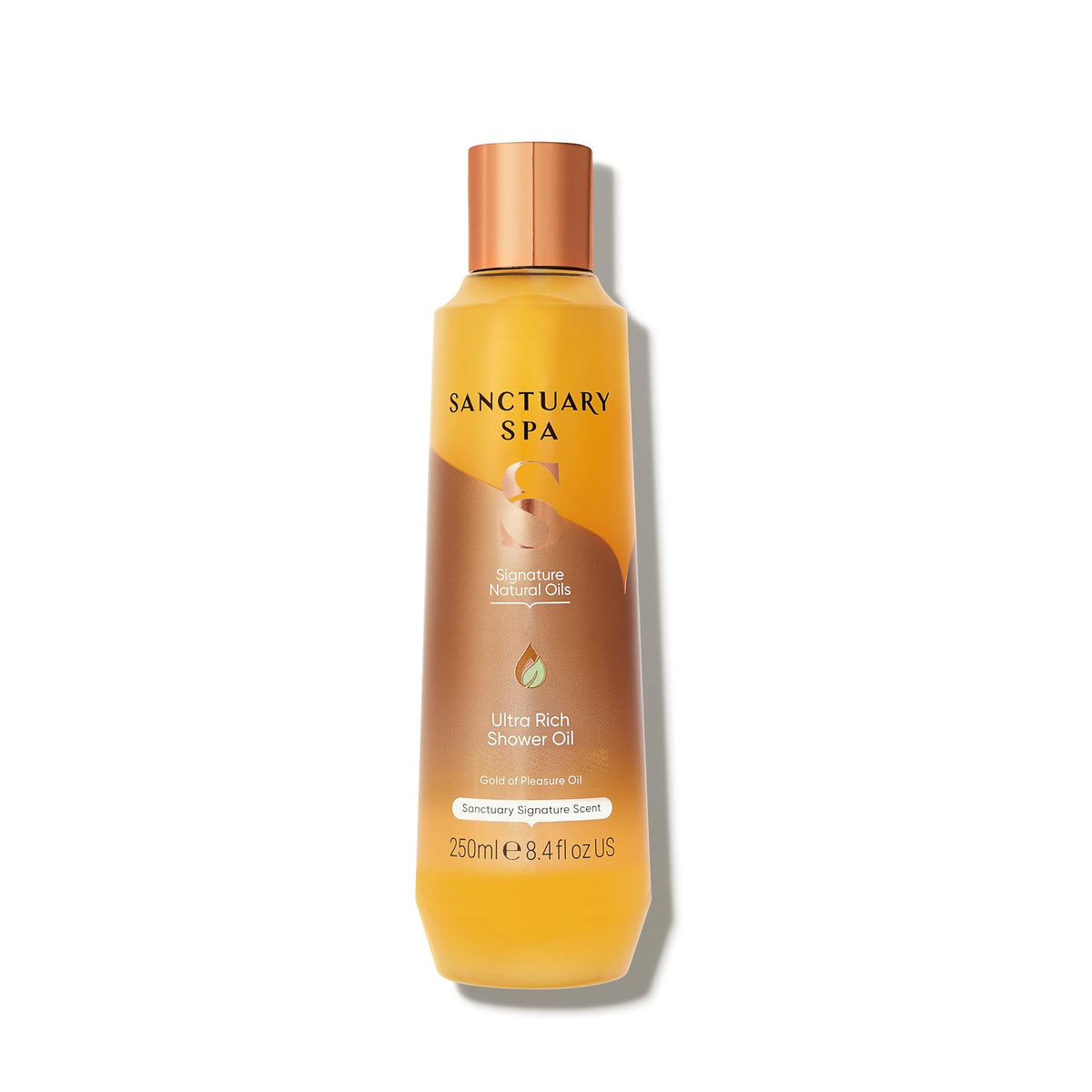 SANCTUARY Sanctuary Spa Ultra Rich Shower Oil for Dry Skin, No Mineral Oil, Cruelty Free and Vegan, Orange, 250 ml