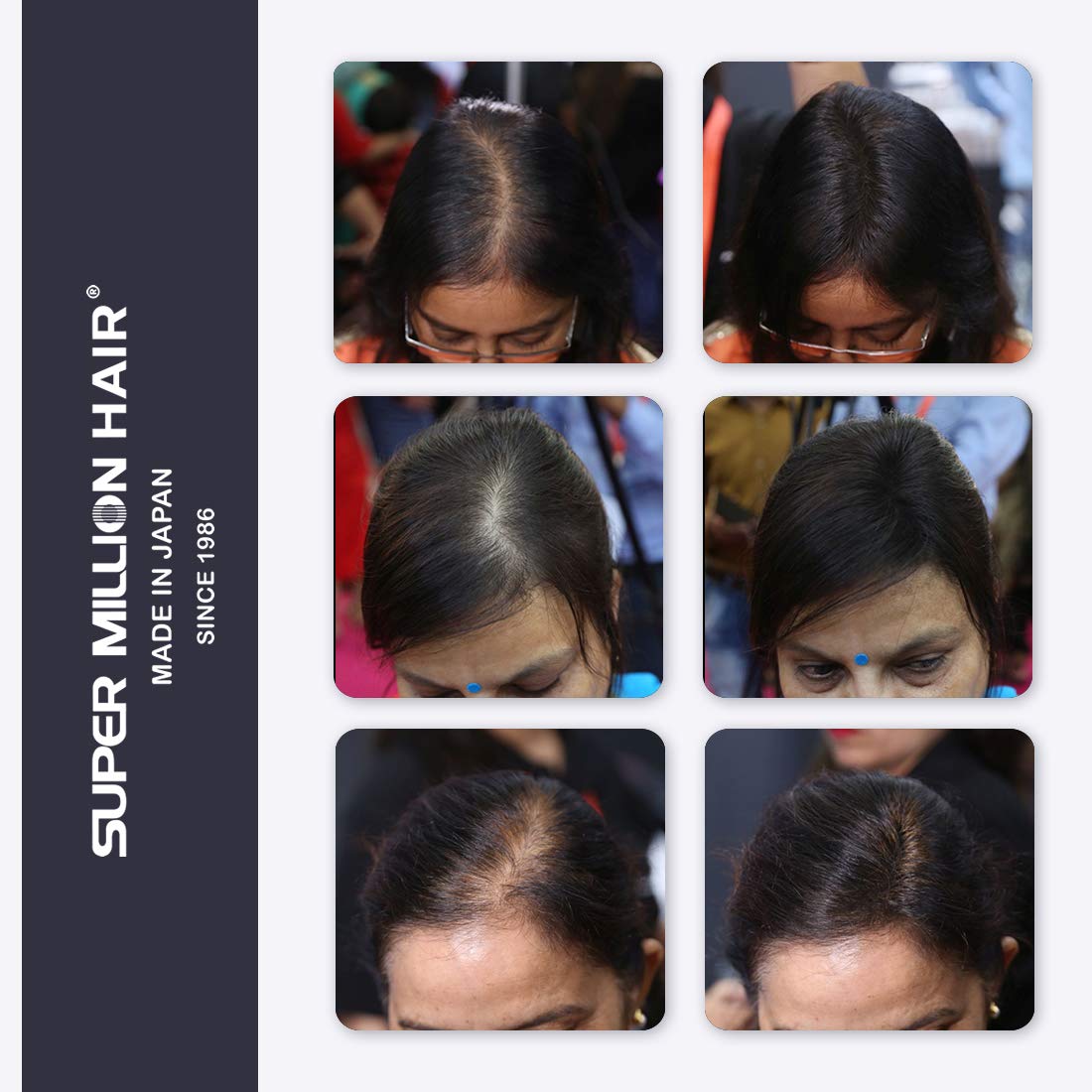 Super Million Hair 1 x 15g Hair Building Fibres - No.23 Medium Brown