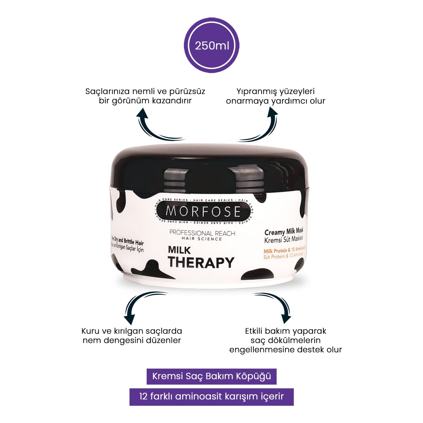 MORFOSE Morfose Milk Therapy Creamy Hair Mask 250 ml