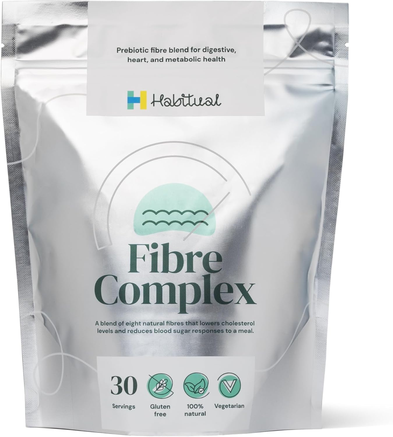 Habitual HABITUAL Fibre Complex Prebiotic Powder 300g, 8 Plant Fibres with PHGG
