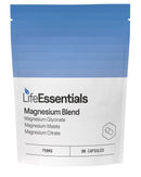 Life Essentials High Strength Magnesium Blend 750mg - 3 in 1 Magnesium Supplements (Glycinate, Citrate, Malate), Muscle Nerve Function, Quality Sleep, Vitality 90 Pure Capsules for Maximum Absorption