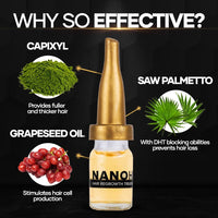 Nano Hair by Bubbly NanoHair by Bubbly Multi Effect Hair Strengthening Serum, Hair Treatment Oil Serum To Make Your Hair Look Stronger, Longer and Healthier, 0.17 Fl Oz/5 mL x 10 pcs