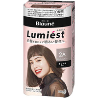 Kao Blaune Lumiest Hair Color For Gray Hair - 2A Stylish Ash (Green Tea Set)