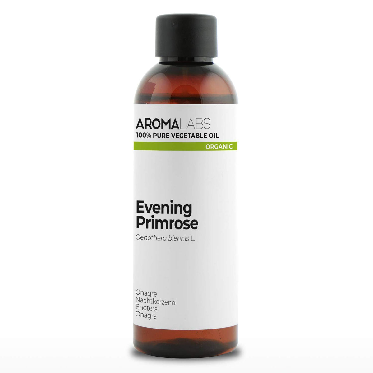 Aroma Labs ORGANIC - EVENING PRIMROSE Oil - 100mL - 100% Pure, Natural, Cold Pressed And AB Certified - AROMA LABS (French Brand)