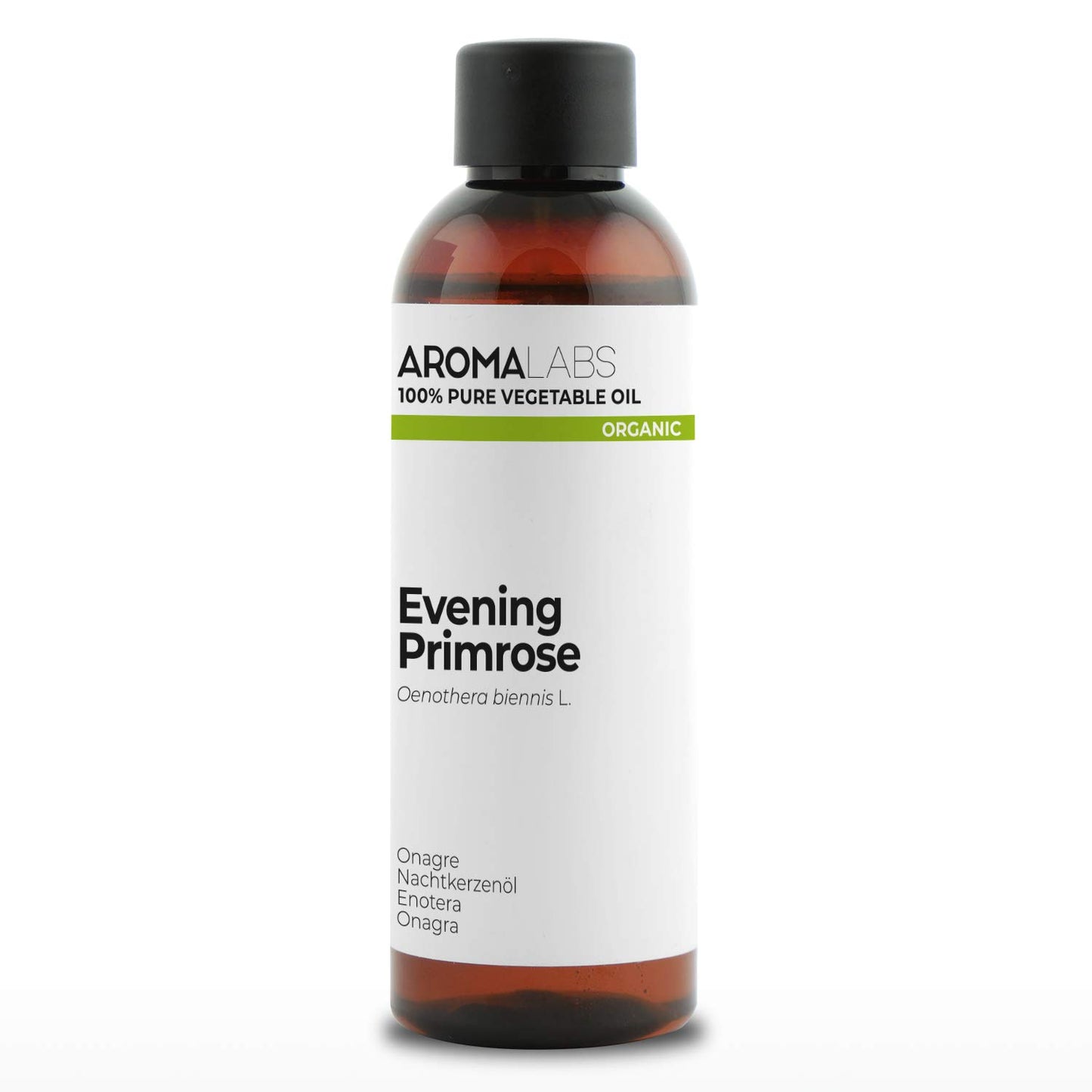Aroma Labs ORGANIC - EVENING PRIMROSE Oil - 100mL - 100% Pure, Natural, Cold Pressed And AB Certified - AROMA LABS (French Brand)