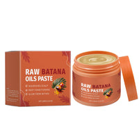 Raw Batana Oil Paste, Organic Batana Prevents Hair Loss Thicker Stronger Healthier Hair Shine, Nourishes Scalp, Men & Women - 100g