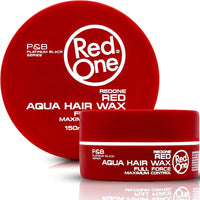 Red One Hair Styling Aqua Wax Red 150ml | Edge Control | Hair Gel Wax | Ultra Hold | Strawberry Scent | Men & Women Hair Wax | Maximum Control