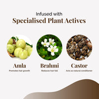 Life & Pursuits Amla Brahmi Hair Oil for Hair Growth - 100 ml Natural & Organic Hair Oil with Coconut, Castor, and Sesame for Strong & Thick Hair