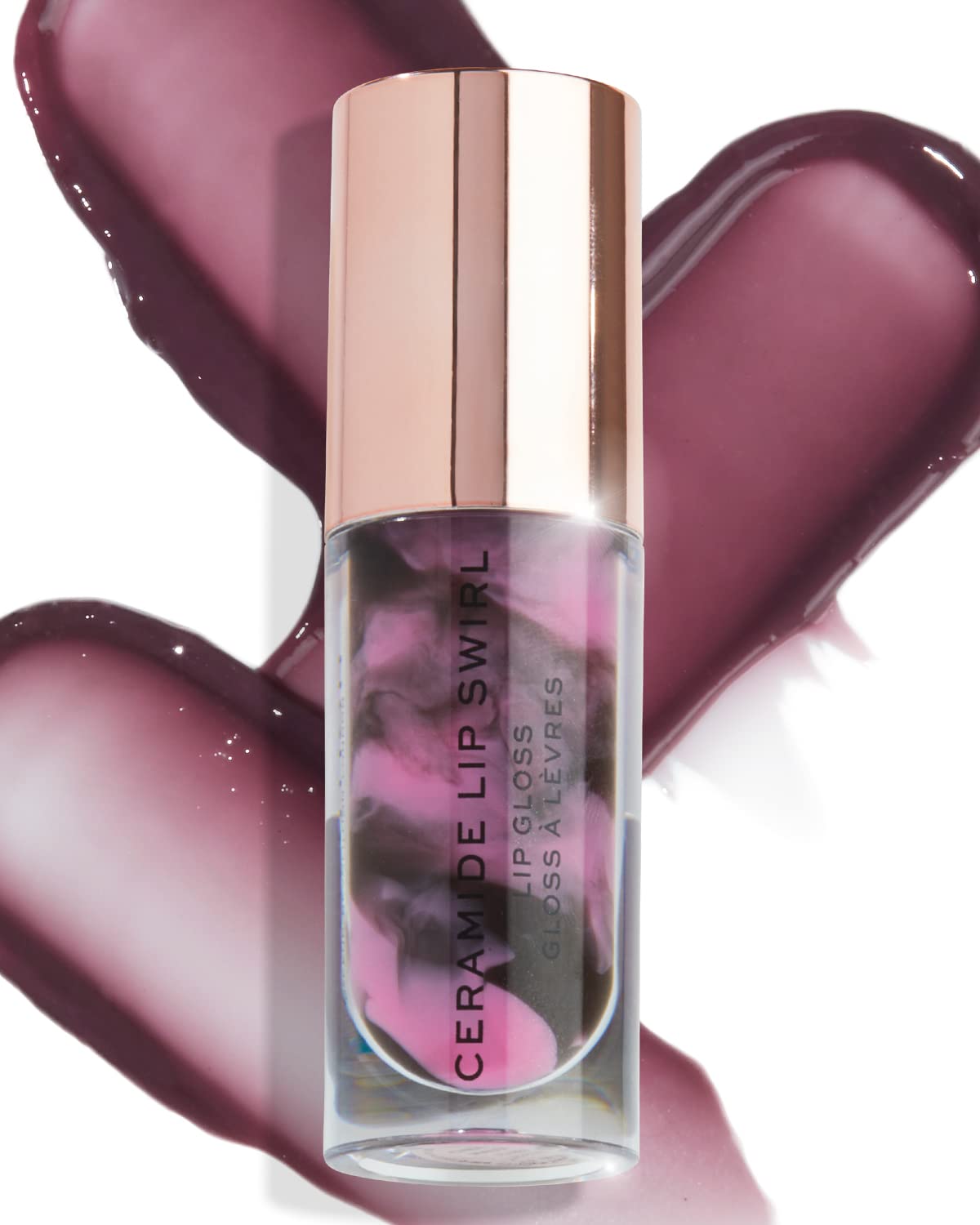 Makeup Revolution, Lip Swirl Ceramide Gloss, Lipgloss, Cherry Mauve, 4.5ml