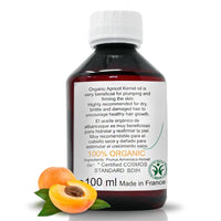 B.O.T cosmetic & wellness 100% Organic Cold Pressed Apricot Kernel Oil | Facial, Body and Hair Moisturiser | Eye Contour and Anti-ageing Oil | Rejuvenating and Soothing Effect, 100 ml