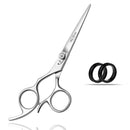 wish beauty,the royal elegance Wishbeauty Professional Left Handed Hairdressing Scissors, 6.5” Silver Offset