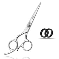wish beauty,the royal elegance Wishbeauty Professional Left Handed Hairdressing Scissors, 6.5” Silver Offset