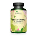 Vegavero Black Garlic Capsules 22,500 mg | High Strength 15:1 Extract | Odourless & Fermented | Standardised SAC | NO Additives, Lab-Tested | 120 Capsules | Vegan