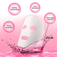 100 pcs Compressed Facial Mask Sheet Beauty DIY Disposable Mask Paper Natural Cotton Skin Care Wrapped Masks Normal Thick，Get a Small Mask Bowl, Mask Brushes and Hair Band Free