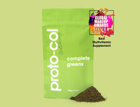 Proto-Col Proto-col Super Greens Powder, 15 Superfood Blend with Ashwagandha, Spirulina & Chlorella, Vegan Daily Greens Drink for Energy, Immunity & Gut Health, Adaptogenic Superfood Supplement (180g)
