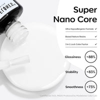 Modelones Studio White Gel Polish, 1 Pcs 15ml White Color Gel Nail Polish Soak Off LED Long Lasting French Manicure Essential Gel Nail Varnish Salon Design DIY at Home Gifts for Women