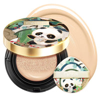 CATKIN Panda Land Foundation Full Coverage, Breathable Cushion Foundation with Nourishing and Long-wearing Formula, Buildable Coverage for Sensitive Skin, 15g*2 (W11 Light)