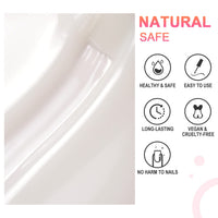 AIMEILI Gel Nail Polish, White Gel Polish UV LED Gel Varnish Nail Art Manicure Pedicure for Salon & Home - Long Lasting & Easy to Apply (011) 10ml