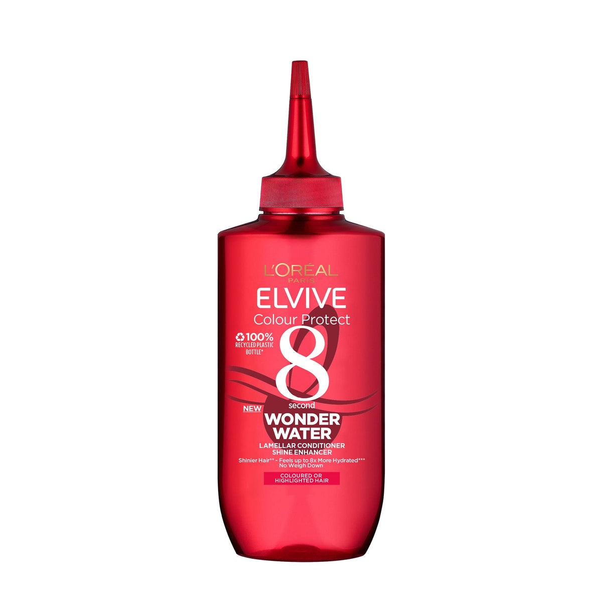 L'Oreal Paris L'Oréal Paris Wonder Water, Liquid Hair Conditioner by Elvive Colour Protect, 8 Second Hair Treatment for Damaged, Coloured Hair with Lamellar Technology, 200 ml