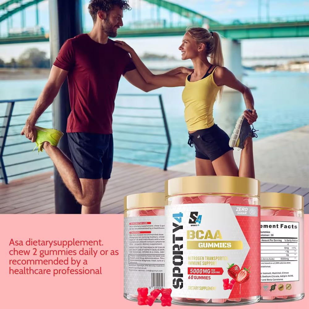 Sporty4 BCAA 5000mg no creatine Gummies Gummy
