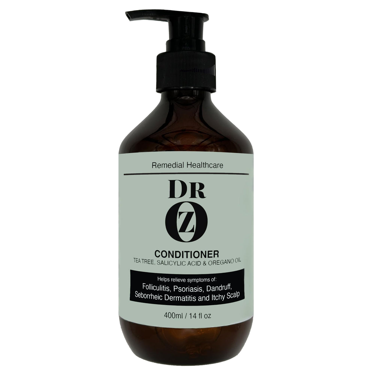 Dr Oz Conditioner with Tea Tree, Salicylic Acid and Oregano Oil. Helps Relieve Symptoms of Folliculitus, Psoriasis, Dandruff, Seborrheic Dermatitis and Itchy Scalp.