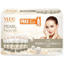 VLCC Pearl Facial Kit with FREE Rose Water Toner - 300g + 100ml | Luminous and Radiant Skin | At Home Facial with Pearl Extracts, Sandalwood, Turmeric & Aloe Vera | Tan Removal Facial Kit