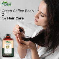 ORGANIC ZING Organic Zing Green Coffee Bean (Coffea Arabica.) Oil | Pure & Natural Carrier Oil for Skincare, Hair Care & Massage - 118ml/3.99fl oz