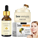 PLVNNZ Bee Venom Cream,2Pcs Bee Venom Serum & Anti-Wrinkle Face Cream Set, Niacinamide & Multi-Peptide Skincare Kit for Deep Hydration, Firming, Dark Spot Correction – Day & Night Moisturizer for