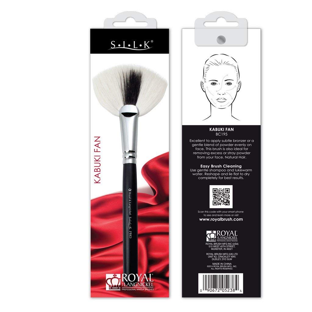 Royal & Langnickel Silk Pro Kabuki Light Bronzer or Powder Fan Brush