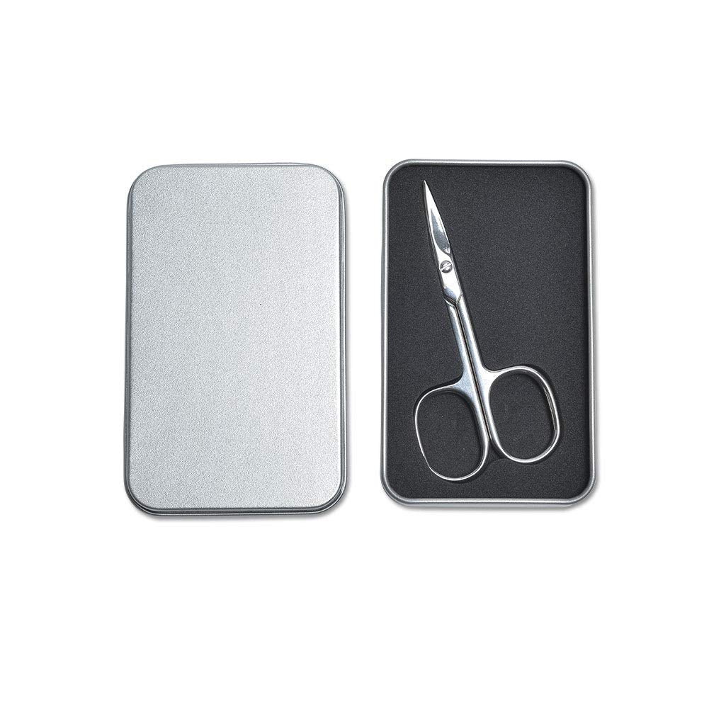 LIVINGO Premium Manicure Scissors Multi-Purpose Stainless Steel Cuticle Pedicure Beauty Grooming Kit for Nail, Toenail, Eyebrow, Eyelash, Dry Skin Curved Blade 9cm