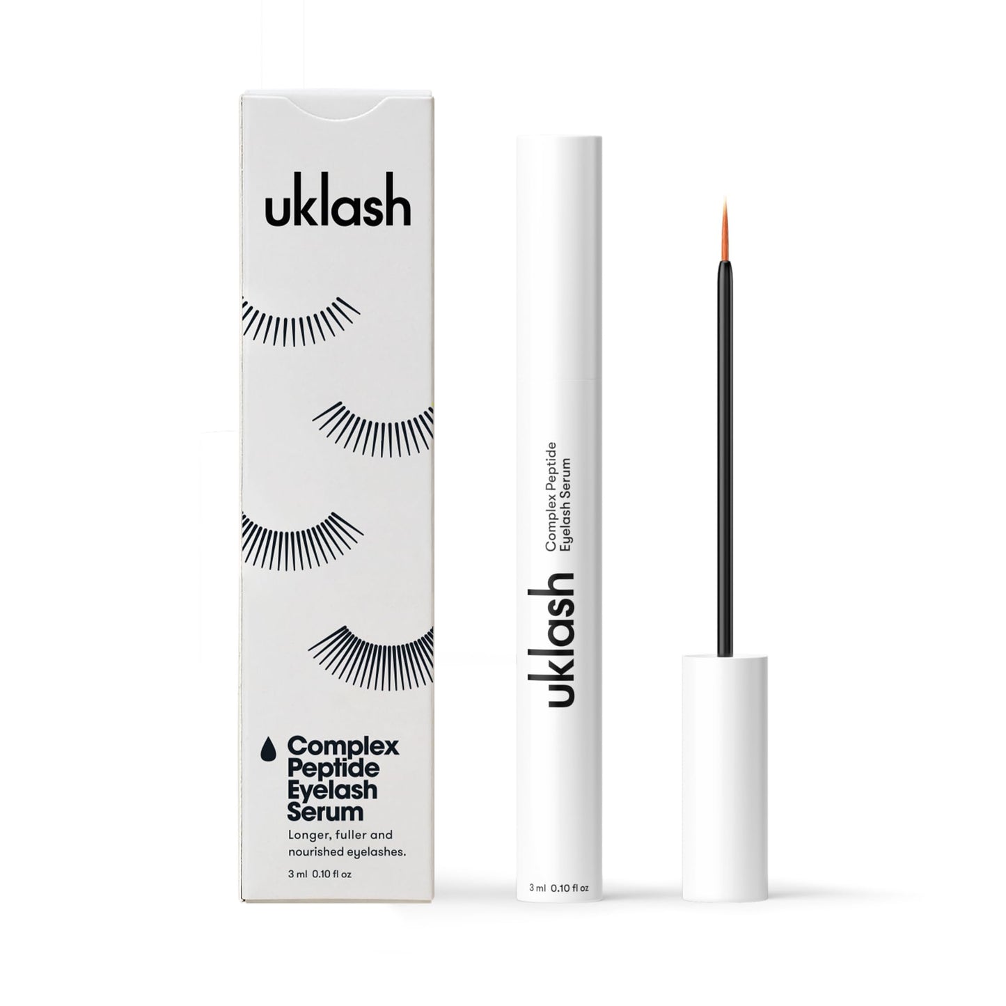 UKLASH | Complex Lash Serum | UK's #1 Rated Lash Serums for Stronger, Longer Lashes - Peptide Serum, Cruelty-free, Prostaglandin & Paraben-free - Recommended for All Skin Tones